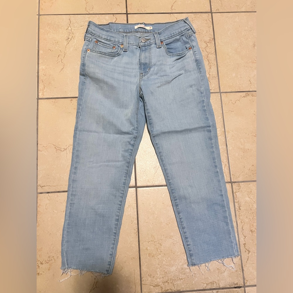 Boyfriend light blue jeans